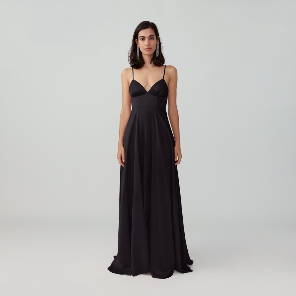 Fame and Partners size 8 Tri cup dress in Champagne